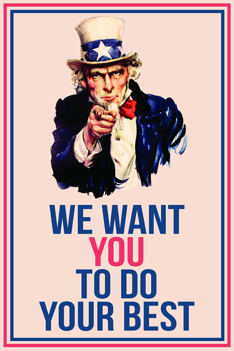 JSC JSC376 Uncle Sam We Want You Classroom Poster | 18-Inches by 12-Inches | Premium 100lb Gloss Poster Paper - Image 4